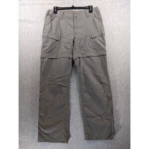 THE NORTH FACE Women's Sz 8 Convertible Pants Shorts Capris Zip Hiking Gray